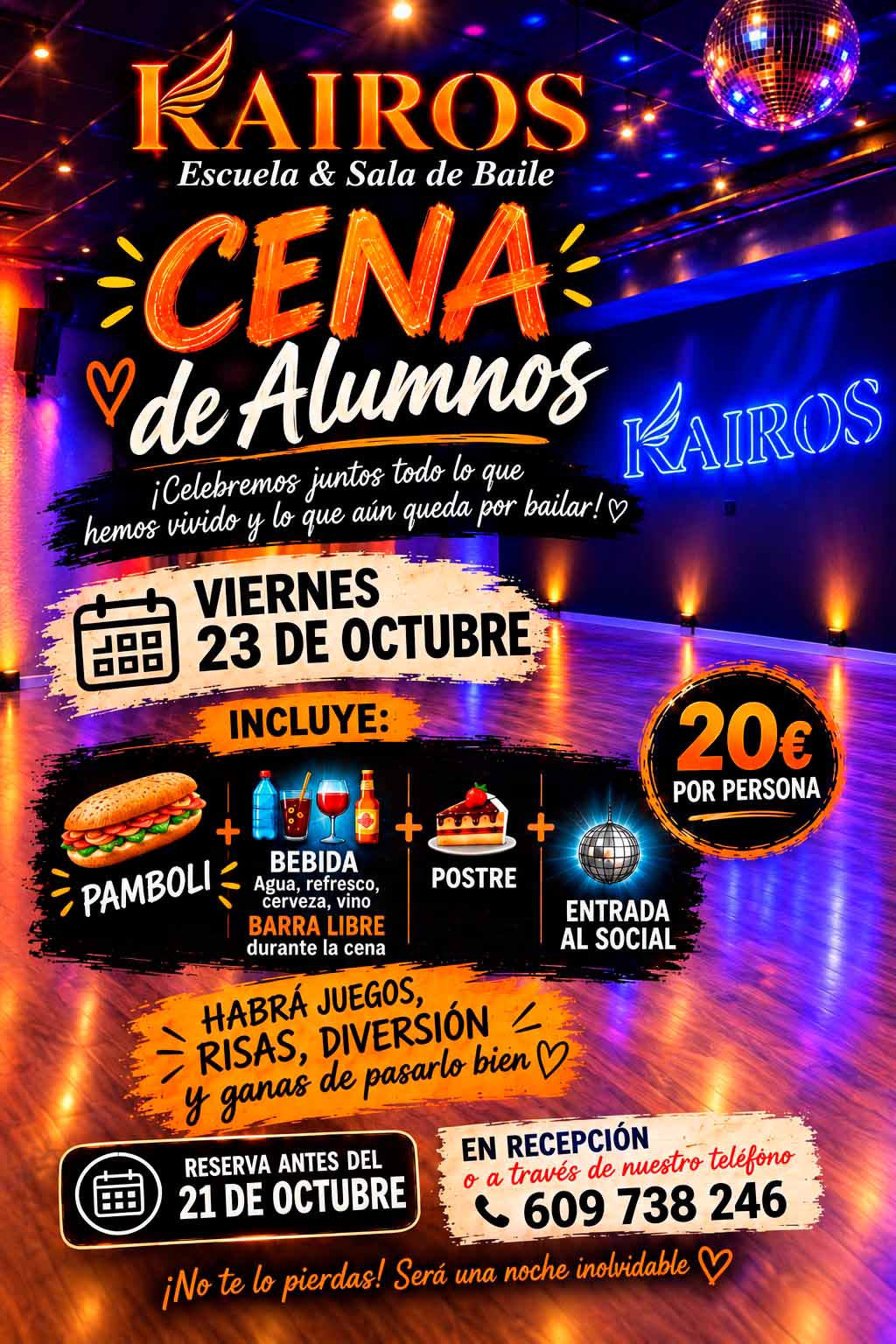 Cena alumnos Kairos